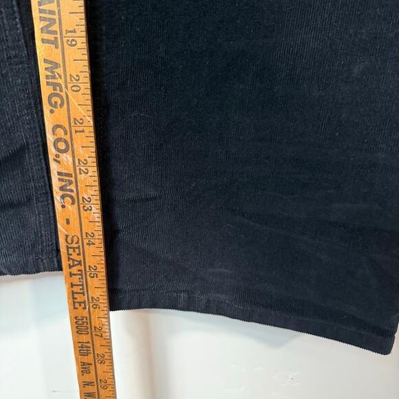 J.CREW Women's Sailor Slim Wide Pant Stretch Corduroy Ankle Black 32 High Rise - Picture 8 of 9